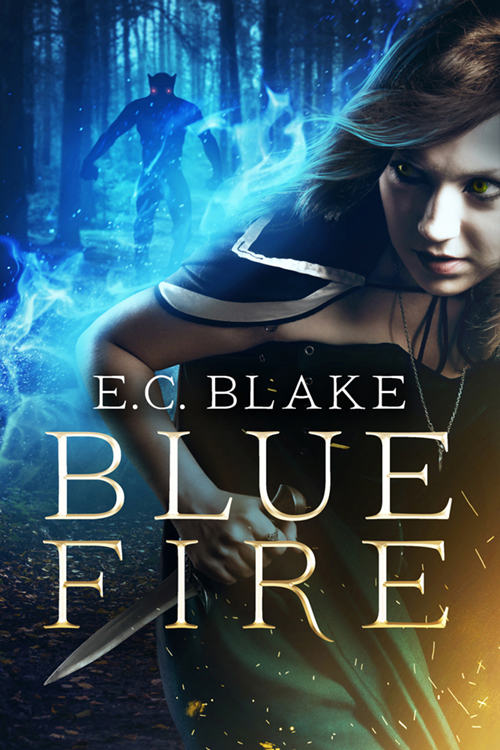 Fantasy Book Cover Design: Blue Fire